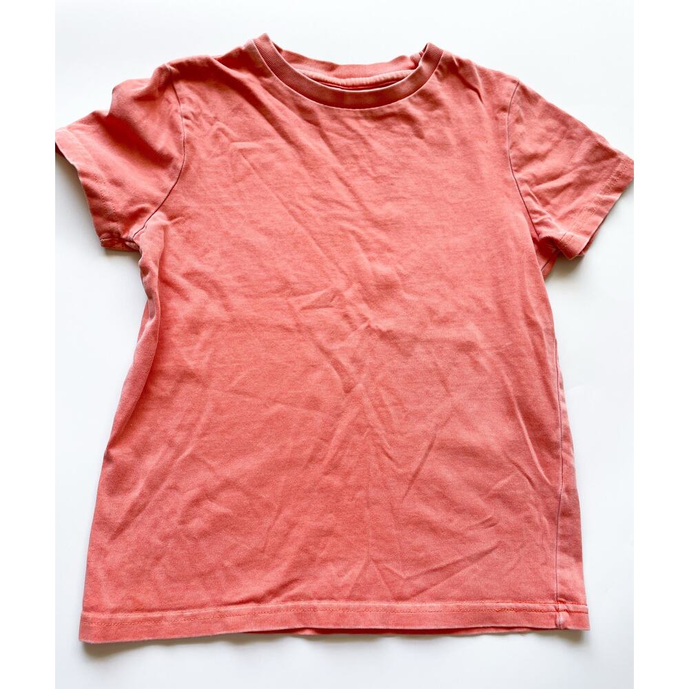 Boy's Mini Boden Cotton Classic T-Shirt Orange Size 6-7